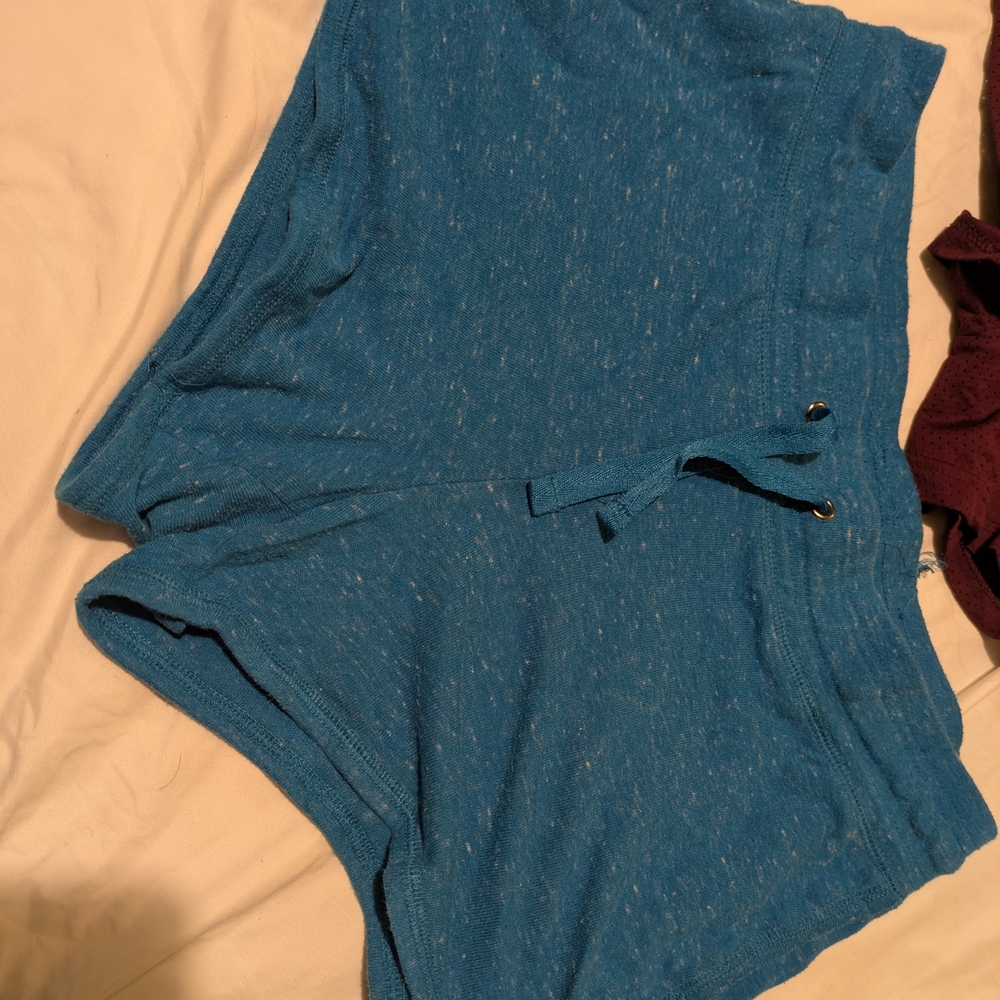 Two For 1! Athletic Works Women's Athletic Shorts - Blue and Maroon - Picture 3 of 7